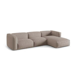 Béžová modulárna rohová pohovka (pravý roh) Martina – Micadoni Home