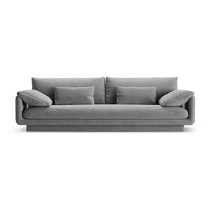 Svetlosivá pohovka z textílie bouclé 250 cm Torino – Micadoni Home