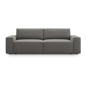 Svetlosivá rozkladacia pohovka z textílie bouclé 247 cm Jodie – Micadoni Home
