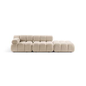 Béžová modulárna pohovka z textílie bouclé 282 cm Bellis – Micadoni Home