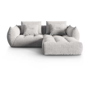 Svetlosivá rohová pohovka (variabilný roh) Bloom – Micadoni Home