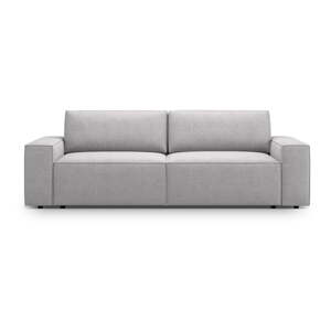 Svetlosivá rozkladacia pohovka z textílie bouclé 247 cm Jodie – Micadoni Home