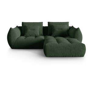 Tmavozelená rohová pohovka (variabilný roh) Bloom – Micadoni Home