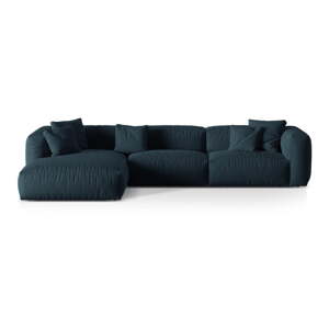 Tmavomodrá modulárna rohová pohovka (ľavý roh) Martina – Micadoni Home