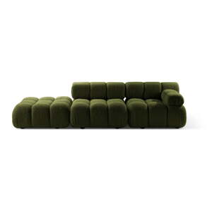 Zelená pohovka z textílie bouclé 282 cm Bellis – Micadoni Home