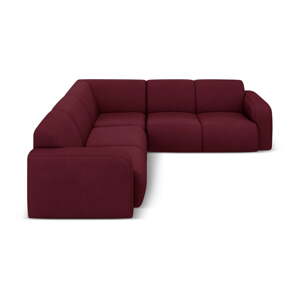 Vínovočervená rohová pohovka (variabilná/do L) Molino – Micadoni Home