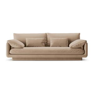 Béžová pohovka z textílie bouclé 220 cm Torino – Micadoni Home