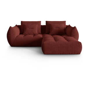 Červená rohová pohovka (variabilný roh) Bloom – Micadoni Home