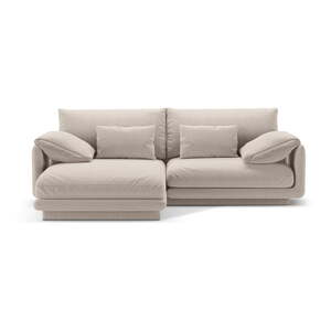 Béžová rohová pohovka (ľavý roh) Torino – Micadoni Home