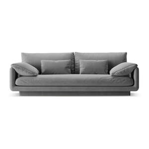 Svetlosivá pohovka z textílie bouclé 220 cm Torino – Micadoni Home