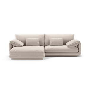 Béžová rohová pohovka (ľavý roh) Torino – Micadoni Home