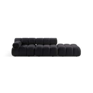 Antracitová modulárna pohovka z textílie bouclé 282 cm Bellis – Micadoni Home