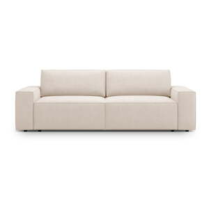 Béžová rozkladacia pohovka z textílie bouclé 247 cm Jodie – Micadoni Home