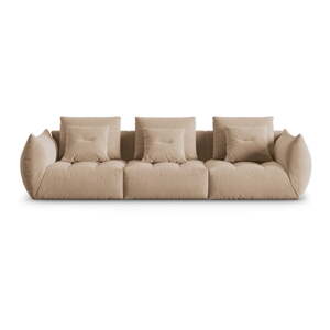 Béžová pohovka z textílie bouclé 332 cm Bloom – Micadoni Home