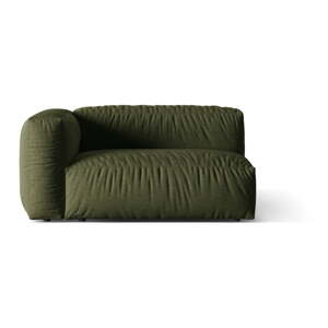 Zelený modul pohovky (ľavý roh) Martina – Micadoni Home