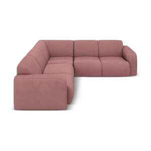 Ružová rohová pohovka (variabilná/do L) Molino – Micadoni Home