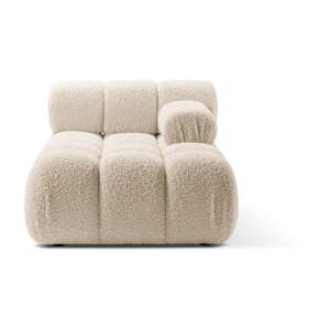 Béžový modul pohovky z textílie bouclé (pravý roh) Bellis – Micadoni Home