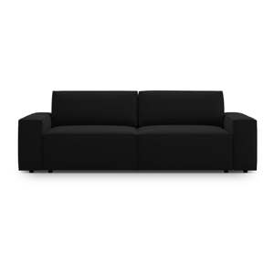 Čierna rozkladacia pohovka z textílie bouclé 247 cm Jodie – Micadoni Home