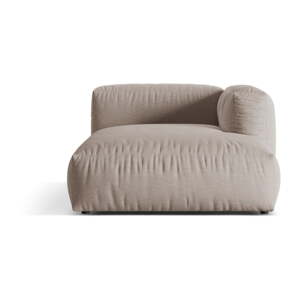 Béžový modul pohovky (pravý roh) Martina – Micadoni Home