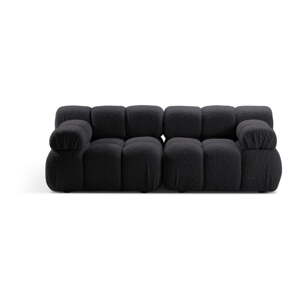 Antracitová modulárna pohovka z textílie bouclé 188 cm Bellis – Micadoni Home