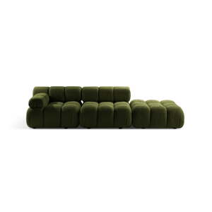 Zelená modulárna pohovka z textílie bouclé 282 cm Bellis – Micadoni Home