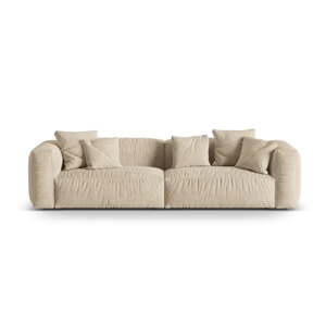 Béžovokrémová modulárna pohovka z textílie bouclé 320 cm Martina – Micadoni Home