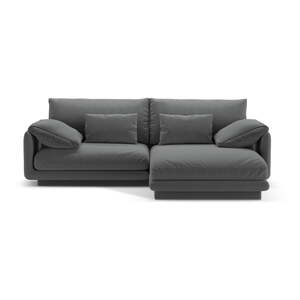 Tmavosivá rohová pohovka (pravý roh) Torino – Micadoni Home