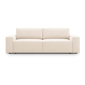 Béžová rozkladacia pohovka z textílie bouclé 247 cm Jodie – Micadoni Home