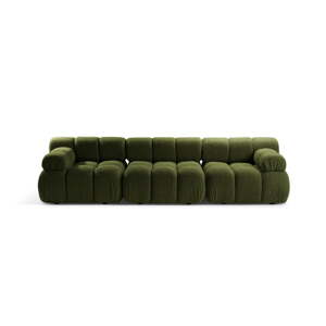 Zelená modulárna pohovka z textílie bouclé 282 cm Bellis – Micadoni Home