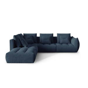 Tmavomodrá rohová pohovka (ľavý roh/do L) Bloom – Micadoni Home