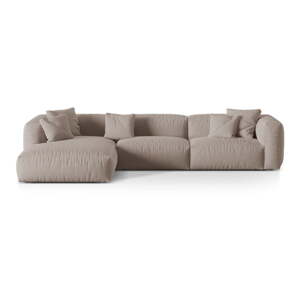 Béžová modulárna rohová pohovka (ľavý roh) Martina – Micadoni Home