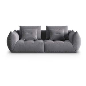 Tmavosivá pohovka z textílie bouclé 232 cm Bloom – Micadoni Home