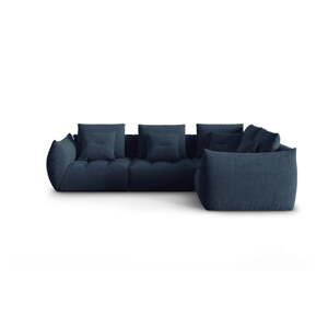 Tmavomodrá rohová pohovka (pravý roh/do L) Bloom – Micadoni Home