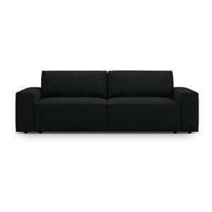 Čierna rozkladacia pohovka z textílie bouclé 247 cm Jodie – Micadoni Home