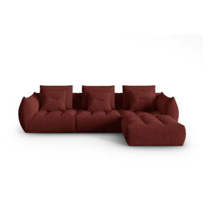 Červená rohová pohovka (variabilný roh) Bloom – Micadoni Home