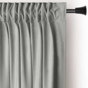 Svetlosivý zamatový dimout záves 140x270 cm Pleat – AmeliaHome