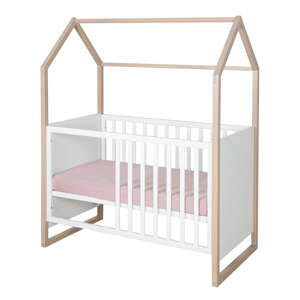 Biela postieľka 60x120 cm Cabane – Roba
