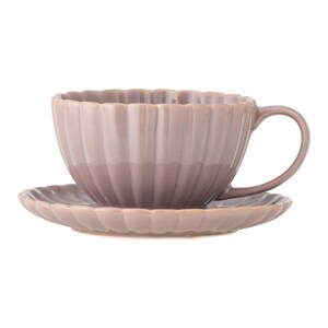Svetloružová kameninová šálka na cappuccino 220 ml Latina – Bloomingville