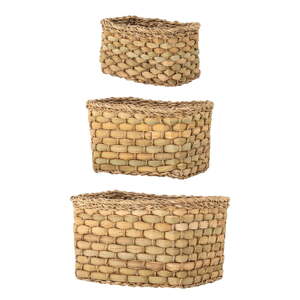 Košíky v súprave 3 ks z morskej trávy 26x16x16 cm Ramon – Bloomingville