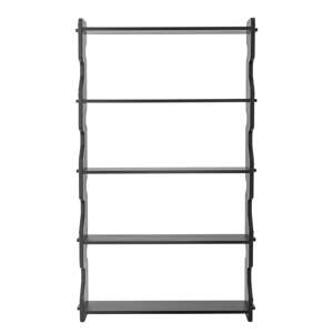 Čierna knižnica z borovicového dreva 84x140x20 cm Savoya – Bloomingville