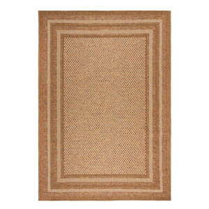 Vnútorný a vonkajší koberec v prírodnej farbe 200x290 cm Layla Border – Flair Rugs
