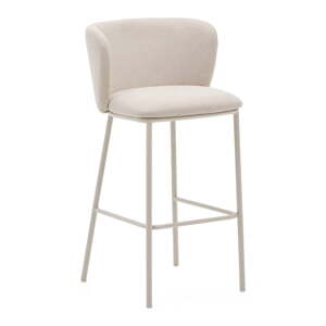 Béžová barová stolička (výška sedadla 75 cm) Ciselia – Kave Home
