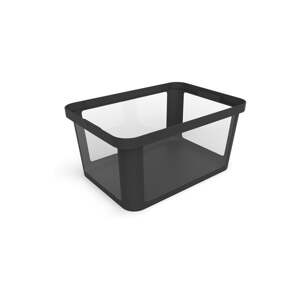 Čierny plastový úložný box 55,5x39x26,5 cm Albris – Rotho