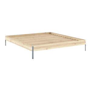 Dvojlôžková posteľ z borovicového dreva s roštom v prírodnej farbe 180x200 cm Core – Karup Design