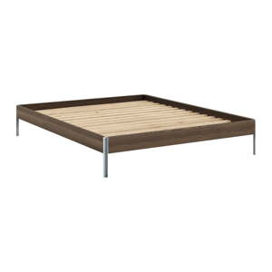 Hnedá dvojlôžková posteľ z borovicového dreva s roštom 160x200 cm Core – Karup Design