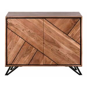 Skrinka z masívu akácie v prírodnej farbe 120x78x40 cm Ambala – Interia Home & Living