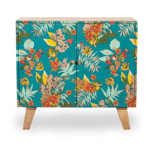 Tyrkysovomodrá/v prírodnej farbe skrinka 90x85x40 cm Reipur – Interia Home & Living