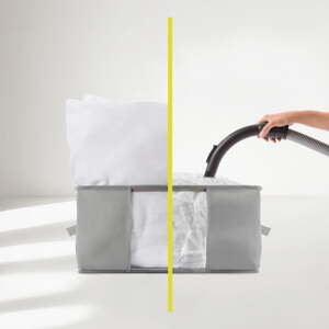 Vákuový plastový úložný box na oblečenie 40x40x25 cm – Homéa