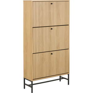 Výklopná skrinka na topánky v dekore duba v prírodnej farbe 72x140x25 cm Albany  – Actona