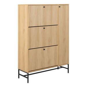 Výklopná skrinka na topánky v dekore duba v prírodnej farbe 99x140x35 cm Albany  – Actona